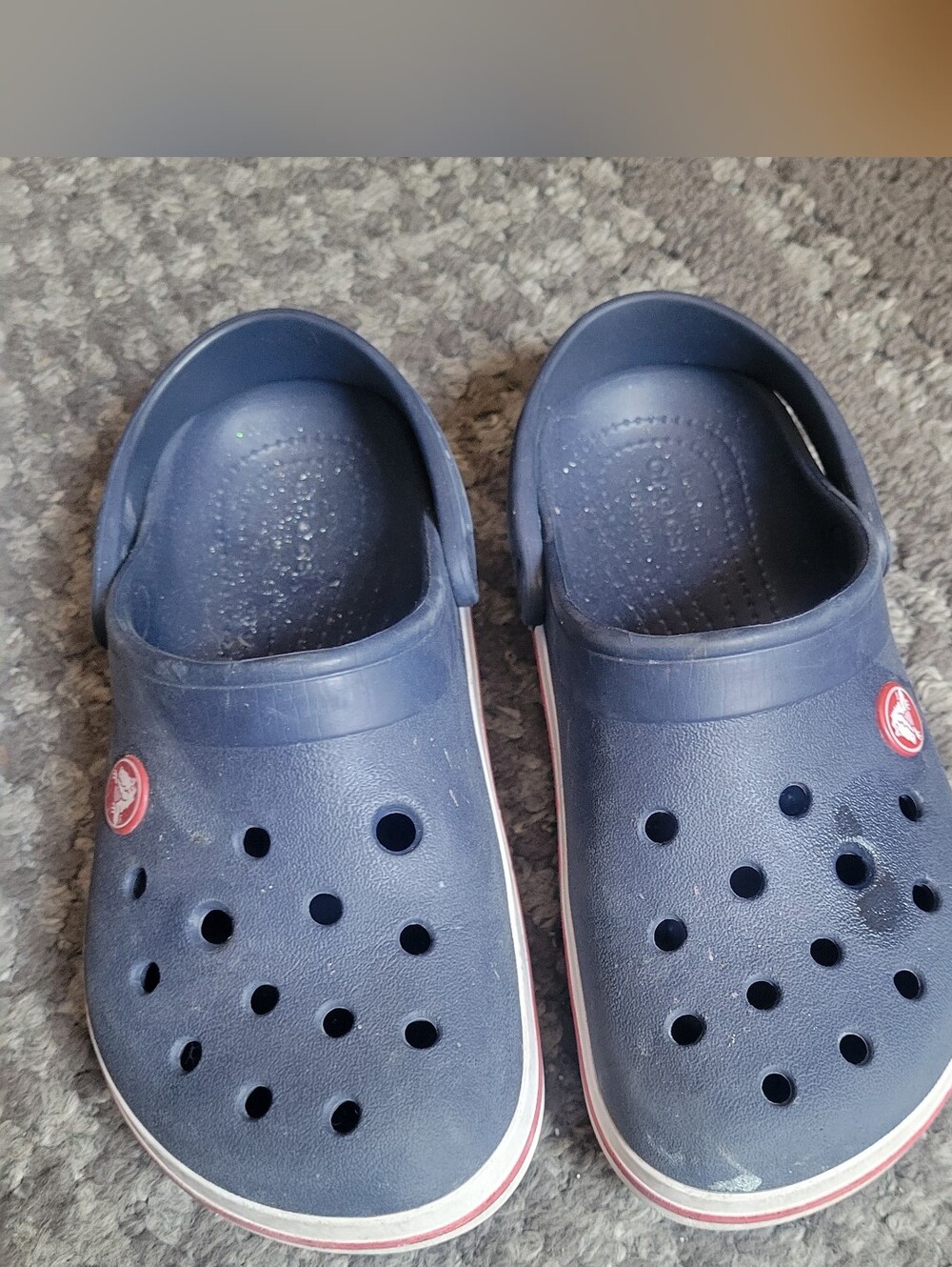 CROCS Kids Navy Blue Slip-On Clog Shoes